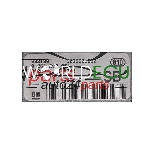 MOTORSTEUERGERÄT ECU STEUERGERAT OPEL CORSA C 1.2 Z12XE BOSCH 0 261 207 964, 0261207964, GM 55 350 550 SB, 55350550 SB