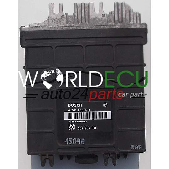 ECU ENGINE CONTROLLER VOLKSWAGEN BOSCH 0 261 200 754, 0261200754, 357 907 311, 357907311