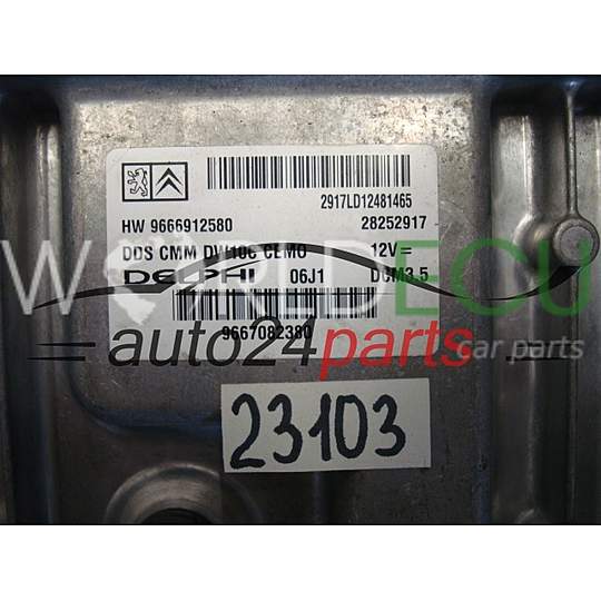 Motorsteuergerät ECU Steuergerät FIAT SCUDO DCM3.5, 28252917, 9667082380