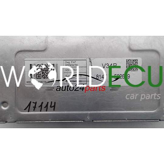 MOTORSTEUERGERÄT ECU STEUERGERAT FIAT FIORINO VALEO 9665454780 V34P