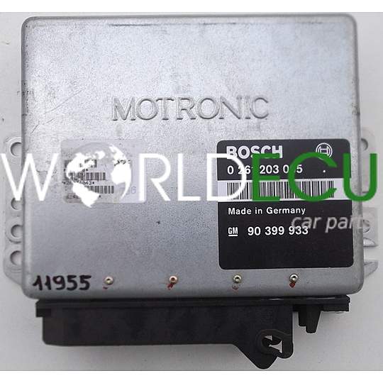 ECU ENGINE CONTROLLER  OPEL VECTRA A 2.0, BOSCH 0 261 203 065, 0261203065, 90 399 933, 90399933