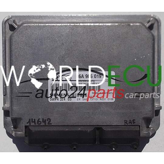 MOTORSTEUERGERÄT ECU STEUERGERAT AUDI A3 1.6, SIEMENS 5WP4 324 03, 5WP432403, 06A 906 013 E, 06A906019E