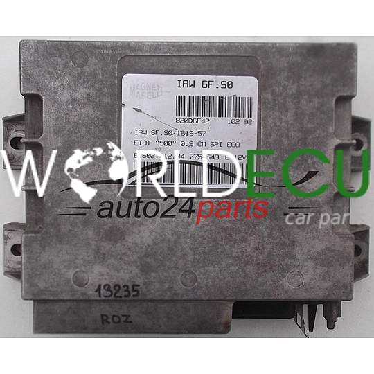 MOTORSTEUERGERÄT ECU STEUERGERAT FIAT CINQUECENTO 500 0.9, MAGNETI MARELLI IAW 6F.S0, IAW6FS0, 61602.012.04, 6160201204, 7754649