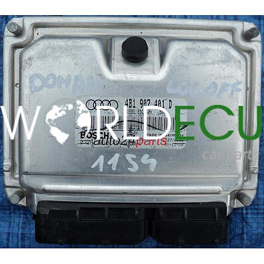 CALCULATEUR MOTEUR AUDI A6 2.5 TDI AYM 4B1 907 401 D, 4B1907401D, BOSCH 0 281 010 494, 0281010494