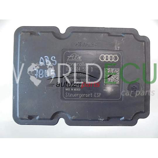 НАСОС Y БЛОК УПРАВЛЕНИЯ АБС AUDI 8J0614517D 10.0961-0324.3 10096103243