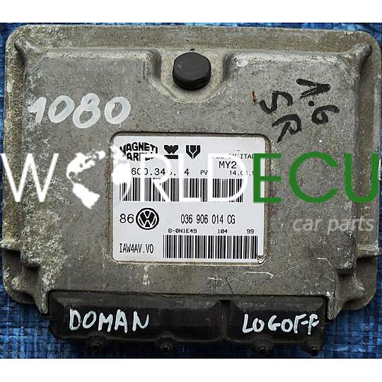 ECU ENGINE CONTROLLER VW VOLKSWAGEN GOLF 1.4 036906014CG, 6160034614, IAW4AV.V0, IAW4AVV0