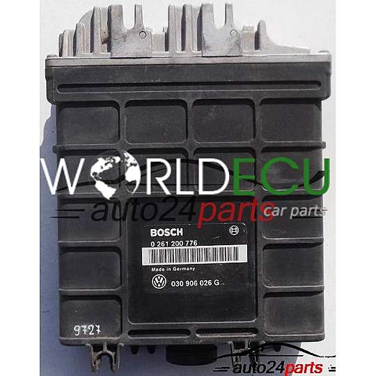 ECU ENGINE CONTROLLER SEAT IBIZA 1.3, BOSCH 0 261 200 776, 0261200776, 030 906 026 G, 030906026G