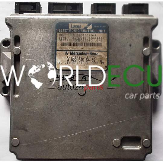 CALCULATEUR MOTEUR MERCEDES W202 C220 DIESEL A0225455432, 0225455432, A 022 545 54 32 R04010023A, R 04010023 A