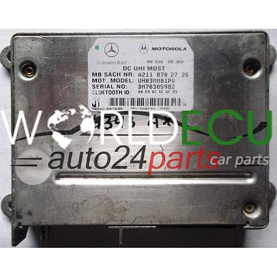 CALCULATEUR  BLUETOOTH MERCEDES W203 W209 W211 W220 A2118702726, 2118702726, A 211 870 27 26, UH03MM01PV