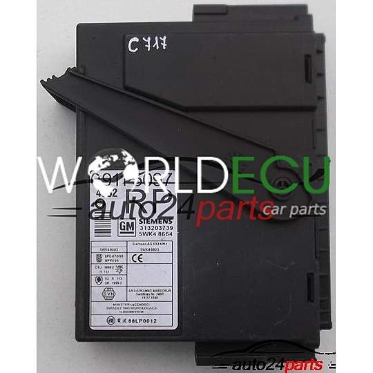 COMFORT CONTROL MODULE OPEL CORSA MERIVA 09 115 097 RP, 09115097, SIEMENS 5WK4 8664, 5WK48664