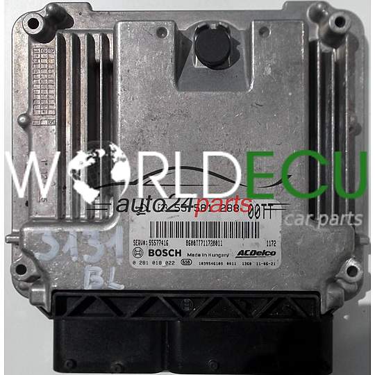 MOTORSTEUERGERÄT ECU STEUERGERAT 1.3 CDTI A13DTE OPEL CORSA 55581288, 55 581 288, 55577416 00TT, BOSCH 0281018022, 0 281 018 022, 1039S46108