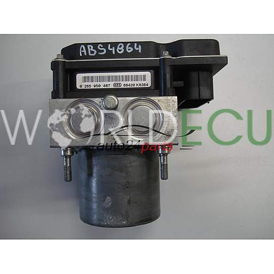 НАСОС Y БЛОК УПРАВЛЕНИЯ АБС AUDI BOSCH 0 265 234 356, 0265234356, 4F0614517P, 4F0910517P, 0265950487