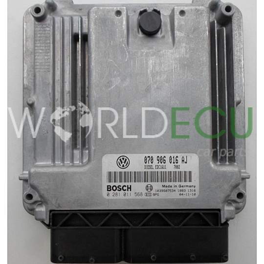 ECU ENGINE CONTROLLER VW VOLKSWAGEN T5 2.5 TDI 070906016AJ 070