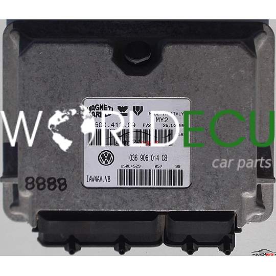 ECU CENTRALITA DE MOTOR VW VOLKSWAGEN LUPO 1.4, 036 906 014 CB, 036906014CB, 61600.413.09, 6160041309, IAW4AV.V8