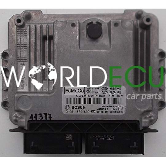 MOTORSTEUERGERÄT ECU STEUERGERAT FORD FOCUS BOSCH 0 261 S09 699, 0261S09699, C1B1-12A650-FG, C1B112A650FG, CV6A-12B684-BB, CV6A12B684BB