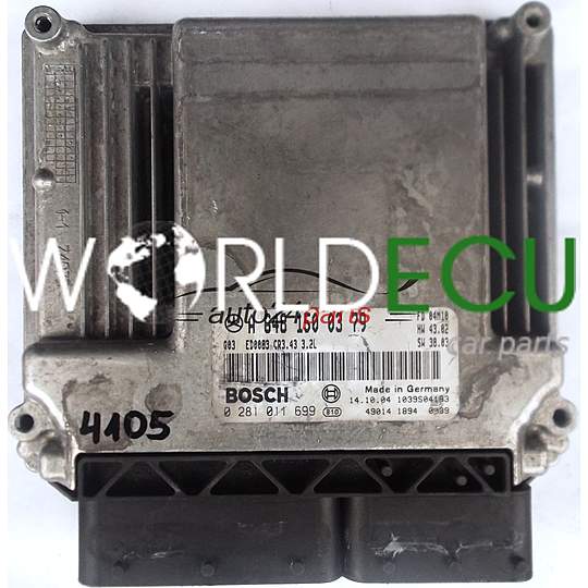 MOTORSTEUERGERÄT ECU STEUERGERAT MERCEDES W211 E320 CDI A6481500379, 6481500379, A 648 150 03 79, BOSCH 0281011699, 0 281 011 699