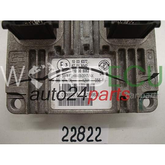 Motorsteuergerät ECU Steuergerät FIAT 500 1.2 Magneti Marelli IAW 5SF8.E2, IAW5SF8E2, 51899836, 110006063