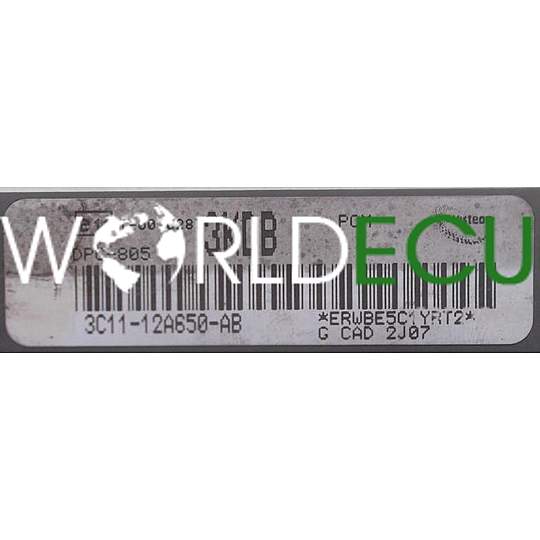 ECU ENGINE CONTROLLER FORD TRANSIT 2.4 TDCI VISTEON 3C11-12A650-AB 3KDB, 3C1112A650AB, DPC-805