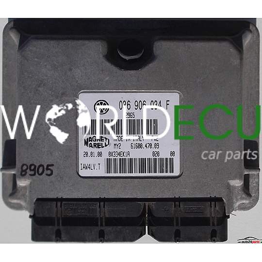 MOTORSTEUERGERÄT ECU STEUERGERAT VW VOLKSWAGEN LUPO 1.4, 036 906 034 F, 036906034F, 61600.470.10, 6160047010, IAW4LV.T