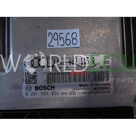 Motorsteuergerät ECU Steuergerät AUDI 0261S04864 8K2907115R MED17.1