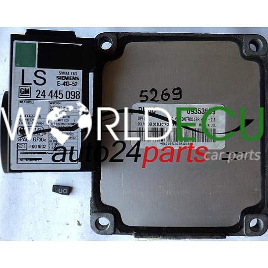 ECU ENGINE CONTROLLER OPEL ASTRA G CORSA C ZAFIRA A DELPHI DELCO 09353509 DHUC, 09353509DHUC, HSFI-2.1