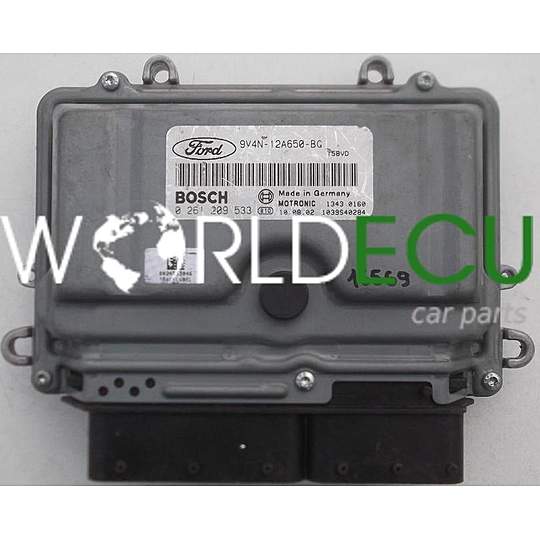 MOTORSTEUERGERÄT ECU STEUERGERÄT FORD FOCUS KUGA 2.5 T BOSCH 0 261 209 533, 0261209533, 9V4N-12A650-BG, 9V4N12A650BG