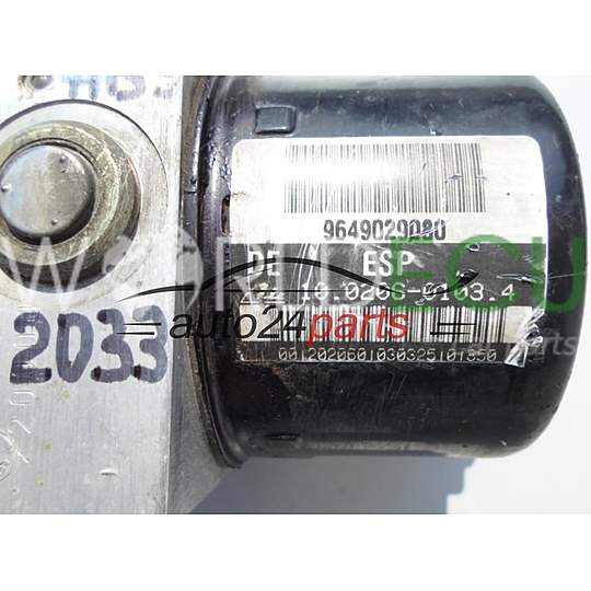 Abs Pump Module CITROEN C3 9649029080, ATE 10.0206-0103.4, 10020601034, 10.0960-1131.3, 10096011313