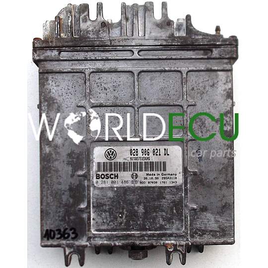 CALCULATEUR MOTEUR VW VOLKSWAGEN CADDY 1.9, BOSCH 0 281 001 486, 0281001486, 028 906 021 DL, 028906021DL