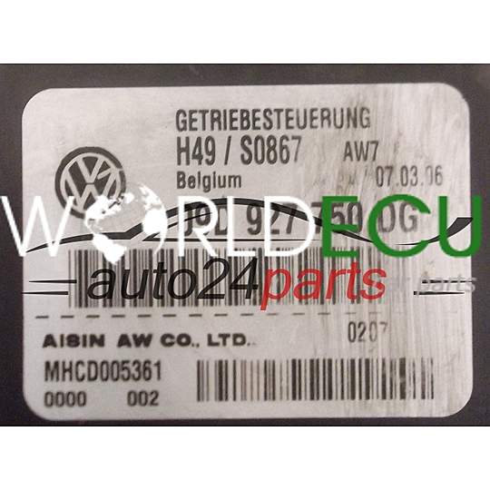 ECU AUTOMATIC GEARBOX AUDI A6 Q7 VOLKSWAGEN 3.0 TDI AISIN 09D 927 750 DG, 09D927750DG