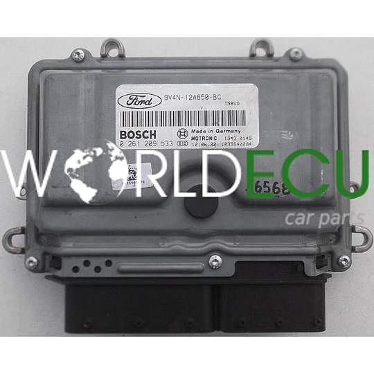 MOTORSTEUERGERÄT ECU STEUERGERÄT FORD FOCUS KUGA 2.5 T BOSCH 0 261 209 533, 0261209533, 9V4N-12A650-BG, 9V4N12A650BG