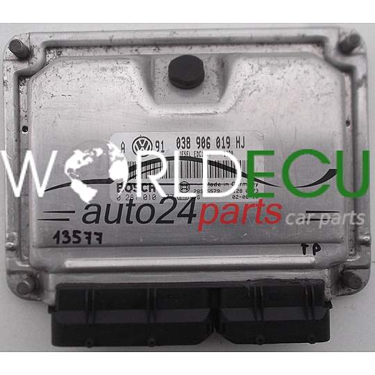 ECU ENGINE CONTROLLER VOLKSWAGEN GOLF BOSCH 0 281 010 977, 0281010977, 038 906 019 HJ, 038906019HJ, 28SA5579