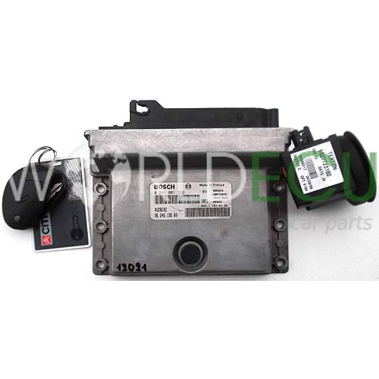 ECU ENGINE CONTROLLER CITROEN XANTIA PEUGEOT 406 1.9TD 9624519580 BOSCH 0281001262 XUDBC02 28RTD845