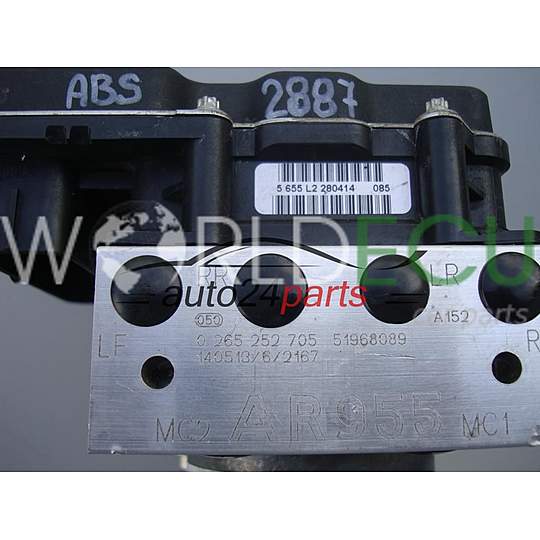 Abs Pump Module ALFA ROMEO MITO BOSCH 0 265 252 705, 0265252705, 51968089, 0265952252