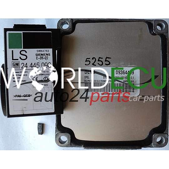 MOTORSTEUERGERÄT ECU STEUERGERAT OPEL ASTRA CORSA ZAFIRA DELPHI DELCO 09364499 DLYU, 09364499DLYU, HSFI-2.1