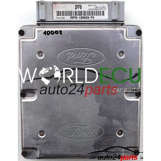 MOTORSTEUERGERÄT ECU STEUERGERAT FORD FIESTA 1.1, 92FB-12A650-FB, 92FB12A650FB, 2FFB