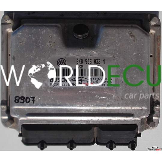 MOTORSTEUERGERÄT ECU STEUERGERAT SEAT, VW VOLKSWAGEN CADDY 1.4, BOSCH 0 261 206 651, 0261206651, 6K0 906 032 M, 6K0906032M