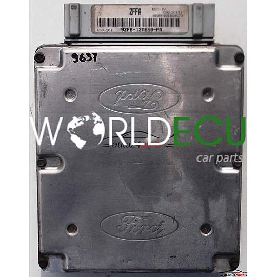 CALCULATEUR MOTEUR FORD FIESTA 1.1, 92FB-12A650-FA, 92FB12A650FA, 2FFA