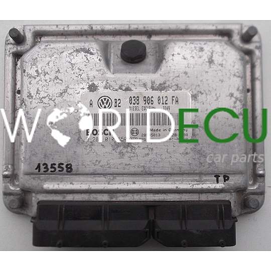 CALCULATEUR MOTEUR VW VOLKSWAGEN GOLF 1.9 TDI BOSCH 0 281 010 650, 0281010650, 038 906 012 FA, 038906012FA