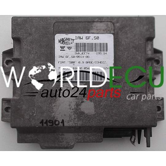 MOTORSTEUERGERÄT ECU STEUERGERAT FIAT CINQUECENTO 500 0.9, MAGNETI MARELLI IAW 6F.S0, IAW6FS0, 61602.054.01, 6160205401, 7780555