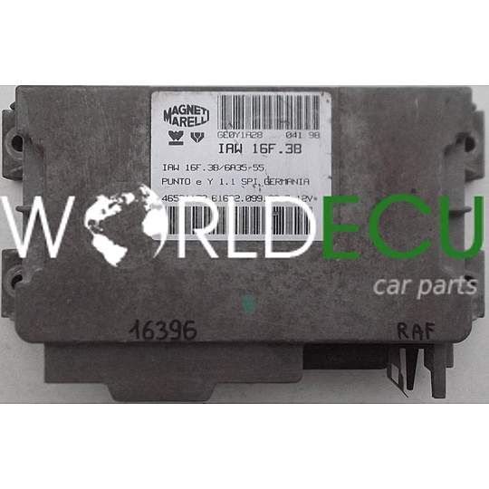 MOTORSTEUERGERÄT ECU STEUERGERAT FIAT PUNTO 1.1 MAGNETI MARELLI IAW 16F.3B, IAW16F3B, 46521173, 61602.099.00, 6160209900