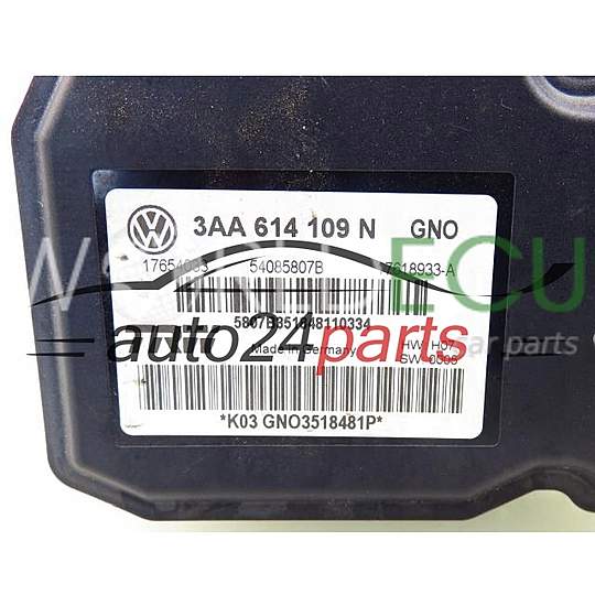 ABS POMPA CENTRALINA VW VOLKSWAGEN 3AA614109N, 3AA 614 109 N, 17654033