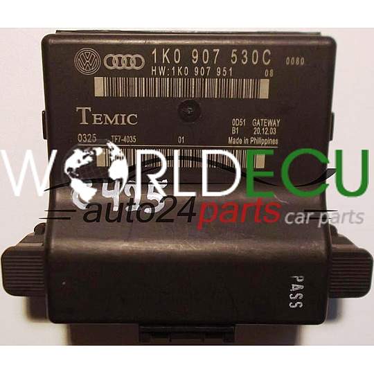 CENTRALITA GATEWAY VOLKSWAGEN AUDI TEMIC 1K0907530C, 1K0 907 530 C, 1K0907951, 1K0 907 951