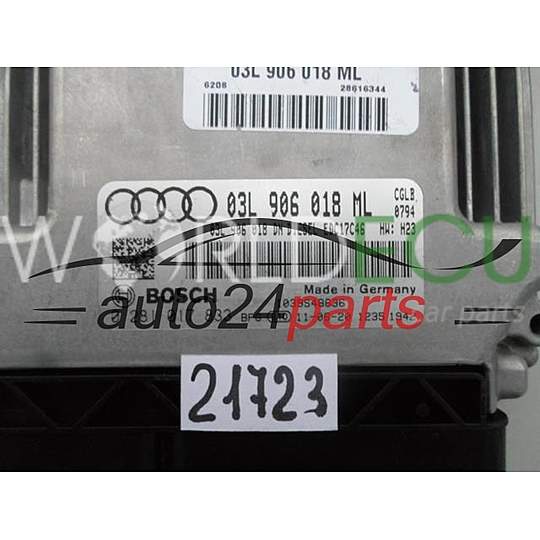 Centralina do motore AUDI Q5 2.0 TDI BOSCH 0 281 017 833, 0281017833, 03L 906 018 ML, 03L906018ML, EDC17C46