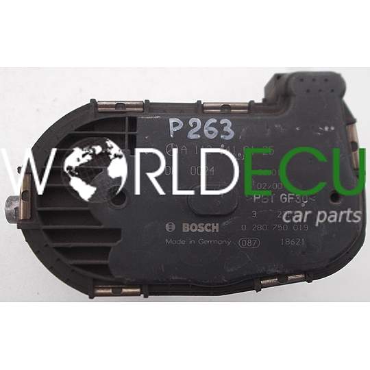 THROTTLE BODY MERCEDES BOSCH 0 280 750 019, 0280750019, A 112 141 01 25, A1121410125