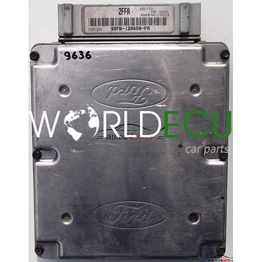 ECU ENGINE CONTROLLER FORD FIESTA 1.1, 92FB-12A650-FA, 92FB12A650FA, 2FFA