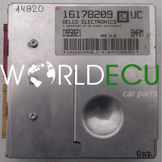 CALCULATEUR MOTEUR OPEL TIGRA 1.6 16178209 UC, 16178209UC, D95021, BNAM