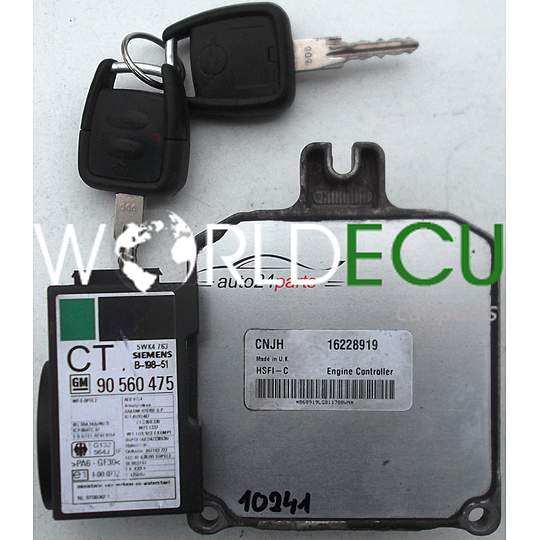 ECU ENGINE CONTROLLER OPEL ASTRA ZAFIRA 1.6 X16XEL DELPHI DELCO 16228919 CNJH, 16228919CNJH, HSFI-C