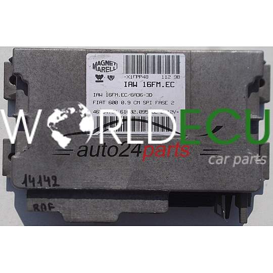 MOTORSTEUERGERÄT ECU STEUERGERAT FIAT SEICENTO 600 0.9, MAGNETI MARELLI IAW 16FM.EC, IAW16FMEC, 46534751, 61602.095.02, 6160209502