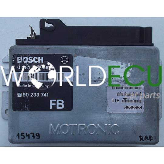 MOTORSTEUERGERÄT ECU STEUERGERAT OPEL OMEGA A BOSCH 0 261 200 100, 0261200100, GM 90 233 741 FB, 90233741 FB