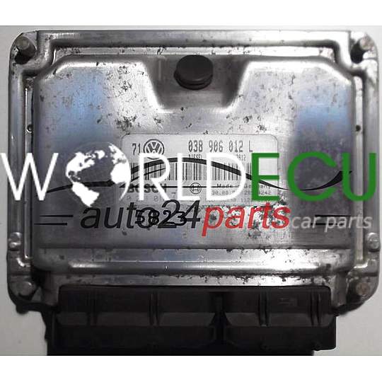 MOTORSTEUERGERÄT ECU STEUERGERAT VW VOLKSWAGEN GOLF BORA 1.9 TDI AHF 038906012L, 038 906 012 L BOSCH 0281010112, 0 281 010 112, DIESEL 2812, 28SA4242